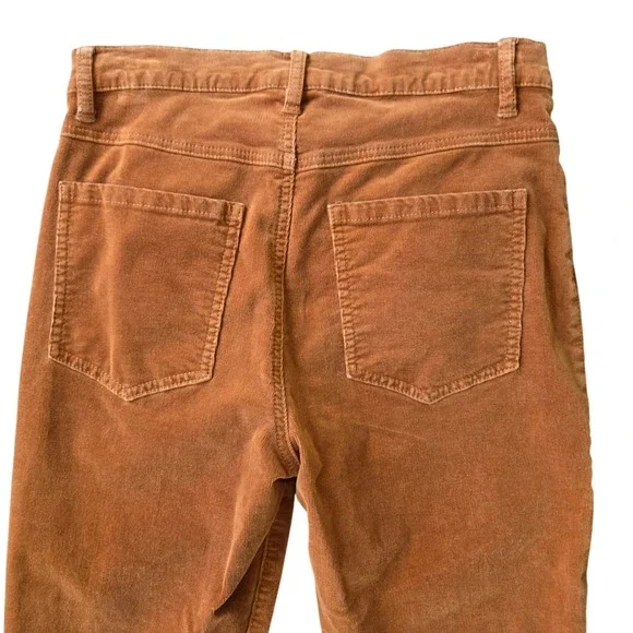 Cabi High Rise Skinny Corduroy Pants Ginger Brown Button Fly Size 6 - Picture 7 of 9